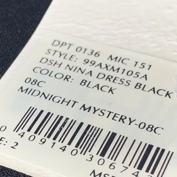 💥SOLD💥Alex Marie Nina Bow Sleeves Mock Neck Mini Dress Black Sz 2 NWT - Picture 5 of 10